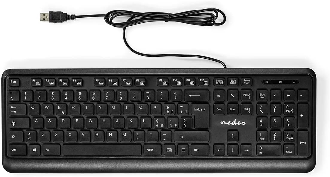 Tastiera multimediale USB layout italiano 5412810408399 KBMU200BKIT WB1112