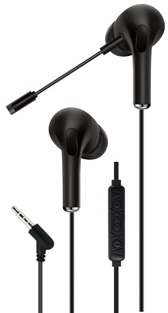 Cuffie auricolari da gioco con microfono AKZ-D9 nere