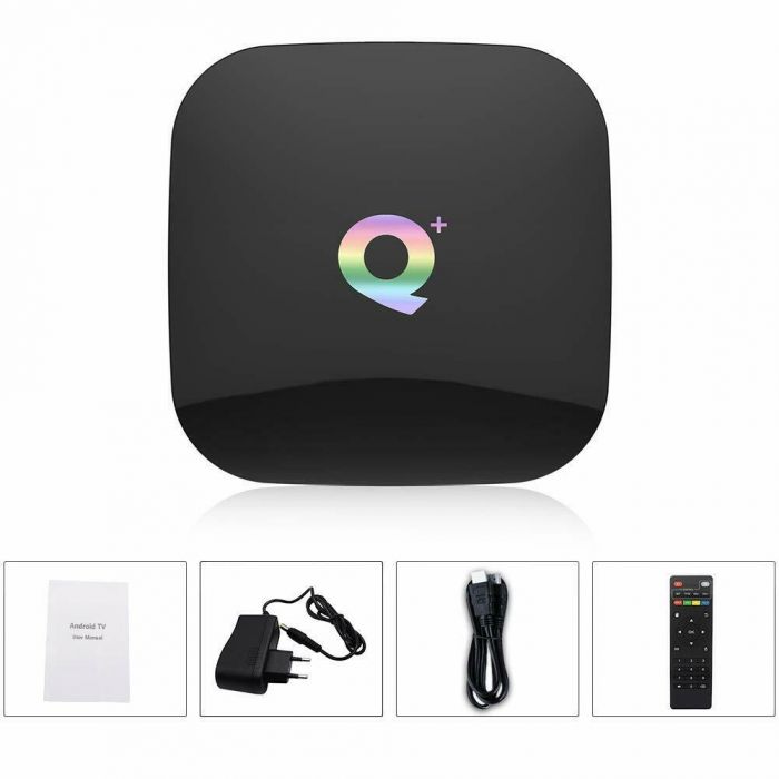 TV Box Android 10.0 Q PLUS 4gb RAM 64gb ROM con telecomando FO-Y7 WB112