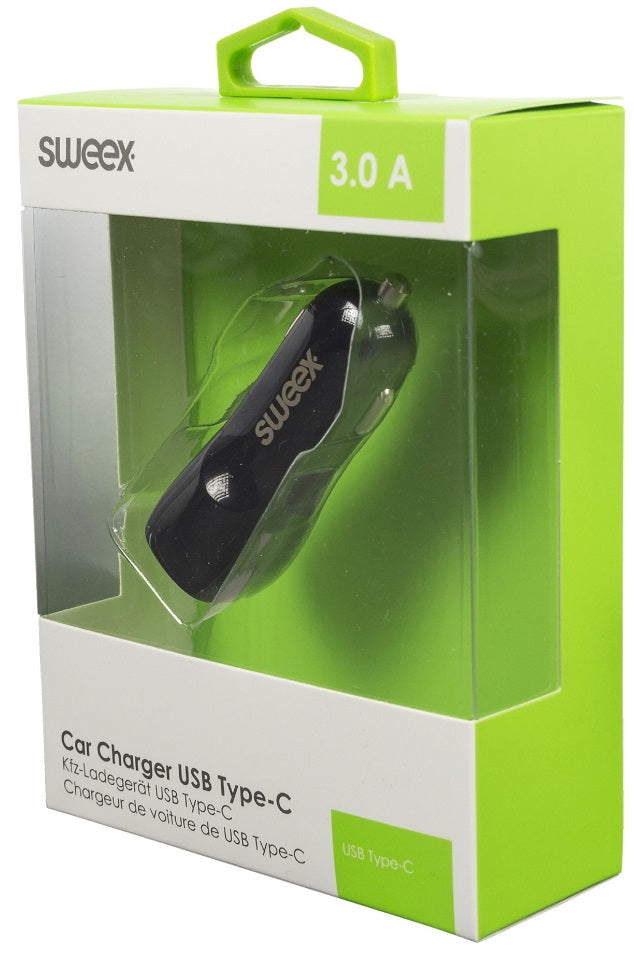 Caricabatteria per Auto 1-Output 3.0 A USB-C™ Nero CH-013BL 8717534023321 WB1140