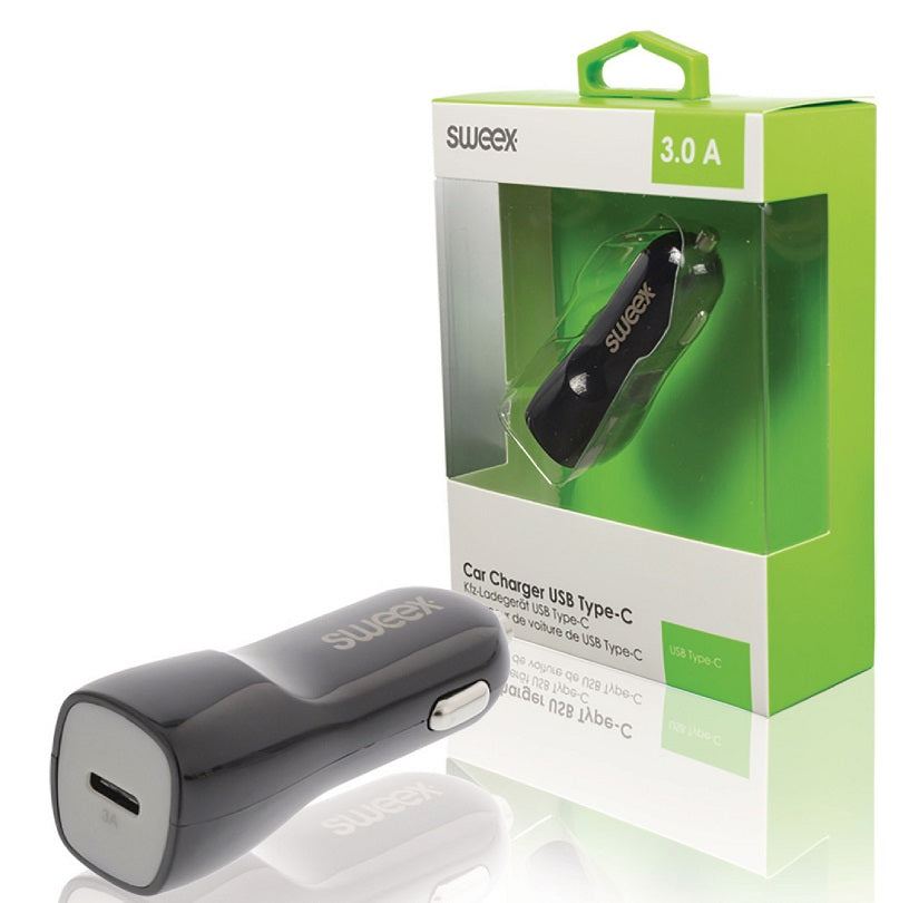 Caricabatteria per Auto 1-Output 3.0 A USB-C™ Nero CH-013BL 8717534023321 WB1140