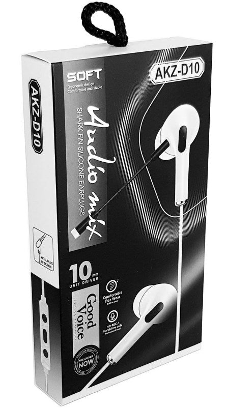 Cuffie auricolari da gioco con microfono AKZ-D10 bianche AKZ-D10 0305541800103 WB1218