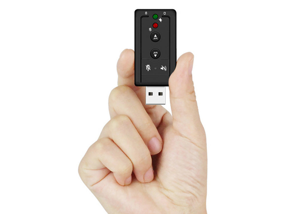 ​Adattatore audio USB 7.1 con ingresso jack per microfono e audio 06283 5907451342794 WB1282
