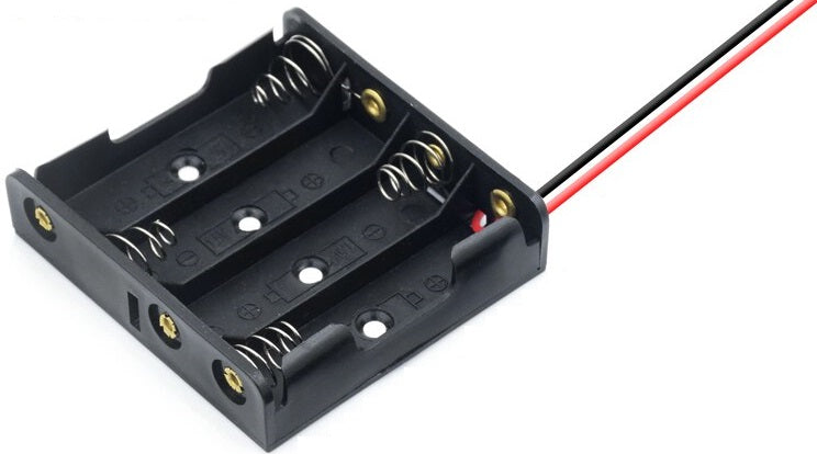 Contenitore porta batterie 4xAA 1.5V