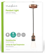 Luce da soffitto E27 color rame 1,50m LPHLE27CP 5412810302086 WB1480