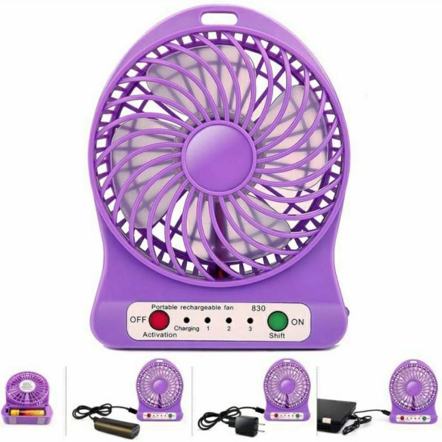 Ventilatore ricaricabile portatile - vari colori 6918032020078 WB1578