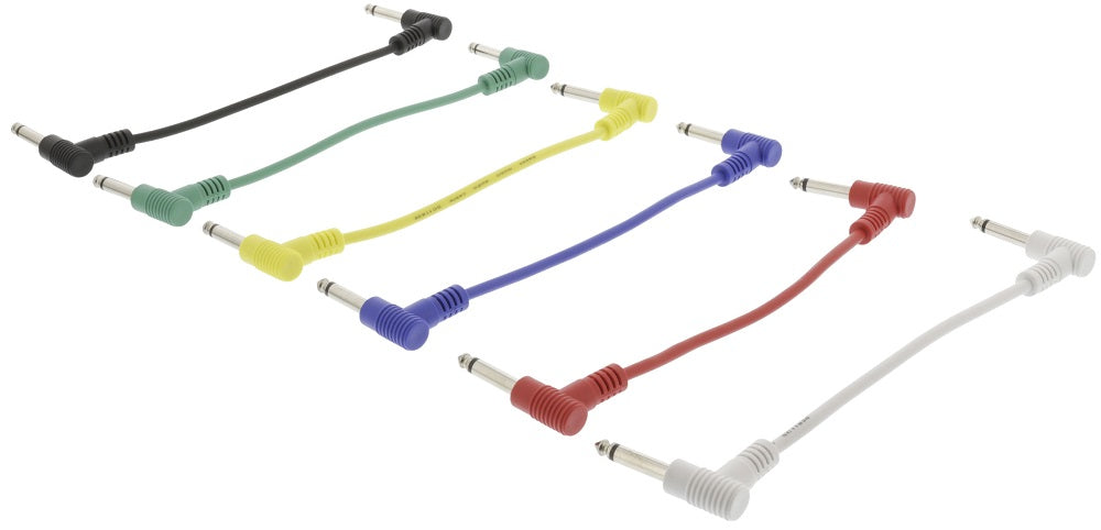 Cavo Mono-Audio 6.35mm Maschio 15cm 6 pezzi vari colori SWOP23010E015 8717534024427 WB1580