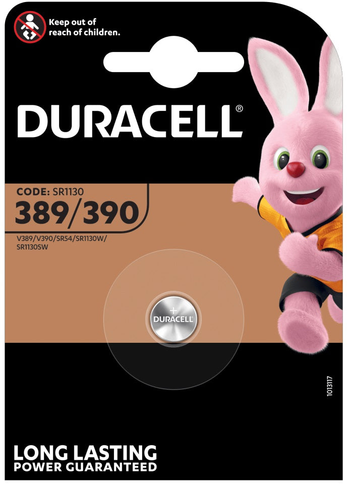 Batteria a bottone 1.5V all'ossido d'argento SR1130  Duracell