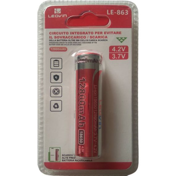 Batteria ricaricabile 4.2V 9.6Wh 12800mAh