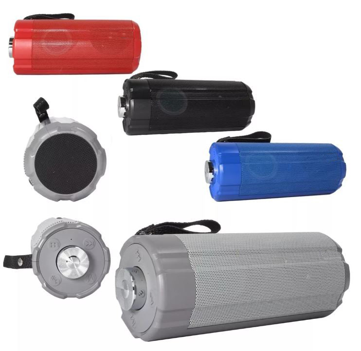 Altoparlante Bluetooth/USB/FM/LED 6W ricaricabile con pannello solare vari colori JK-1413S WB1638