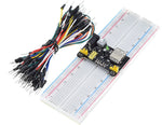 Kit breadboard MB102 830 punti con cavi jumper e modulo di alimentazione WB1668