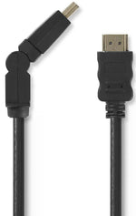 Cavo HDMI™ maschio ad alta velocità con Ethernet Connettore HDMI girevole 1,5m nero