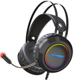 Cuffie da gaming con microfono virtual 7.1 audio con illuminazione LED