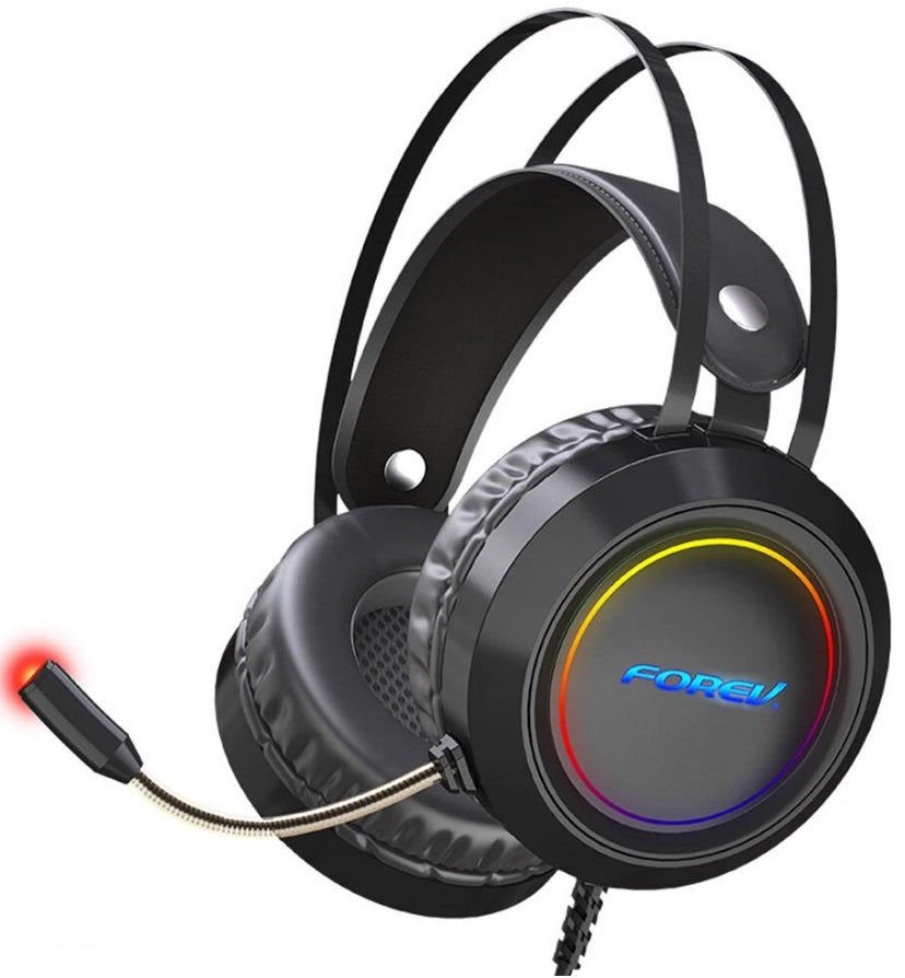 Cuffie da gaming con microfono virtual 7.1 audio con illuminazione LED