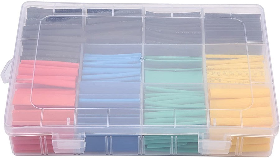 Guaina termorestringente varie misure kit 530 pezzi WB1863
