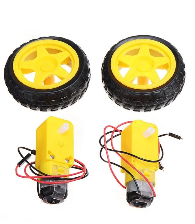 Kit 4 pezzi 2 ruote e 2 motori TT
