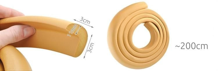 Bobina nastro paraspigoli in schiuma per protezione bordi 2m 5902367975333 00002678 Iso Trade WB1929