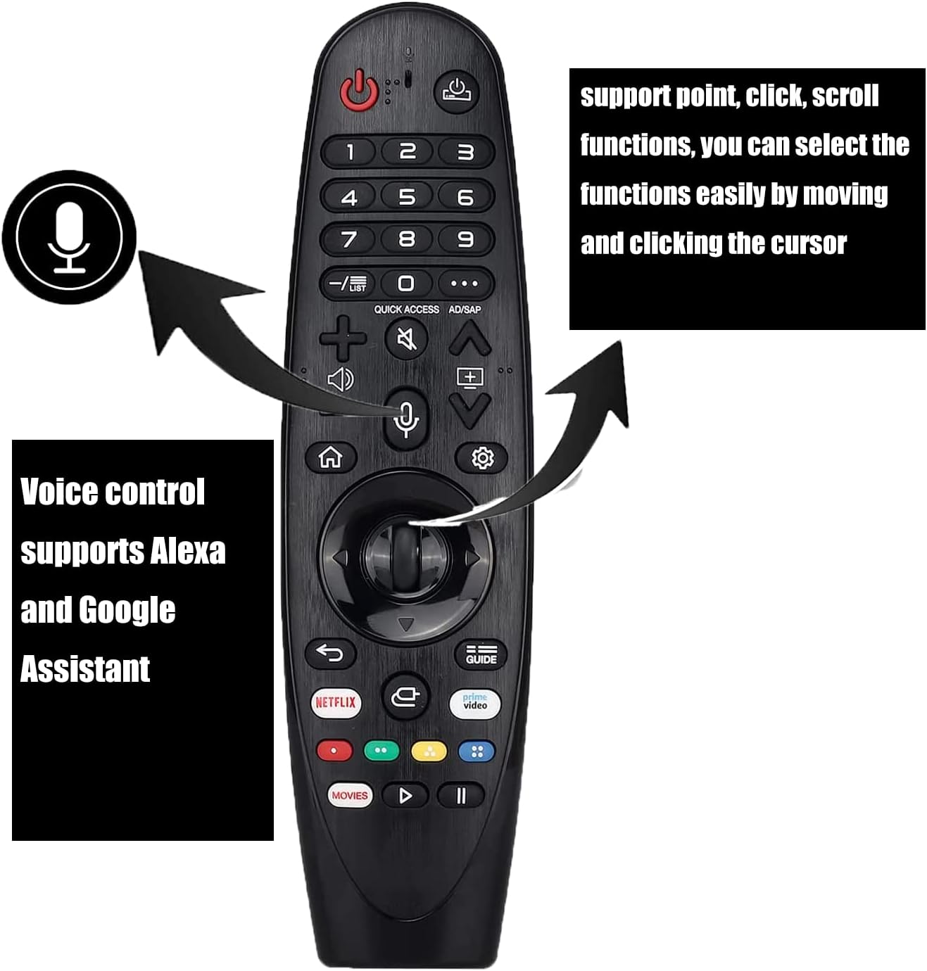 Telecomando per LG TV LCD LED con comando vocale MR20GA 6931956812178 WB1934