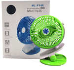 Ventilatore ricaricabile portatile con pinza - vari colori ML-F168 7811888580064 WB2022