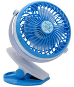 Ventilatore ricaricabile portatile con  pinza - vari colori
