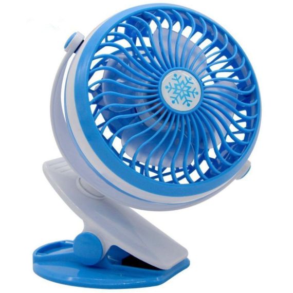 Ventilatore ricaricabile portatile con  pinza - vari colori