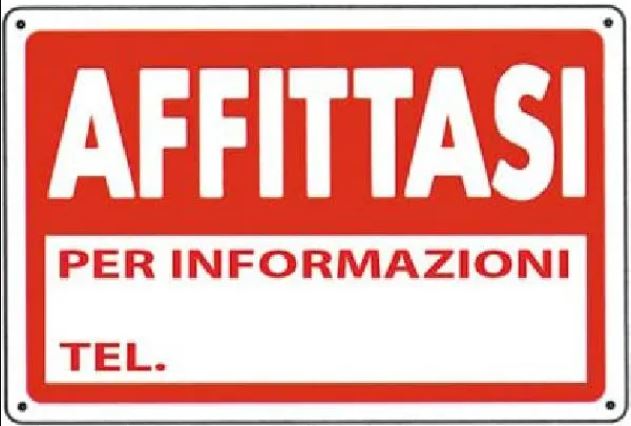 Cartello segnaletico "Affittasi" 30x20cm