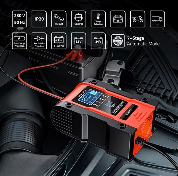 Caricabatterie intelligente 12V-24V 6A-3A 8595563733059 04240639 WB2208