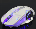 Mouse da gaming LED wireless con batteria ricaricabile incorporata bianco FV-W502 6959229900278 FV-W502 WB2260