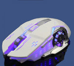 Mouse da gaming LED wireless con batteria ricaricabile incorporata bianco FV-W502 6959229900278 FV-W502 WB2260