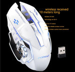 Mouse da gaming LED wireless con batteria ricaricabile incorporata bianco FV-W502 6959229900278 FV-W502 WB2260