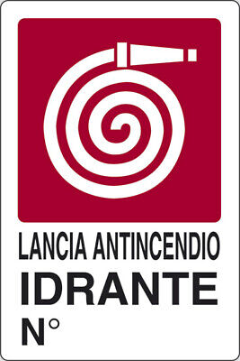 Cartello segnaletico per idrante 20x30cm 8024814020780 19051 WB2277
