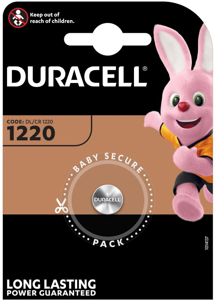 Batteria a bottone al litio 3V CR1220  Duracell