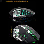 Mouse da gaming LED wireless con batteria ricaricabile incorporata nero FV-W502 6959229900278 FV-W502 WB2360