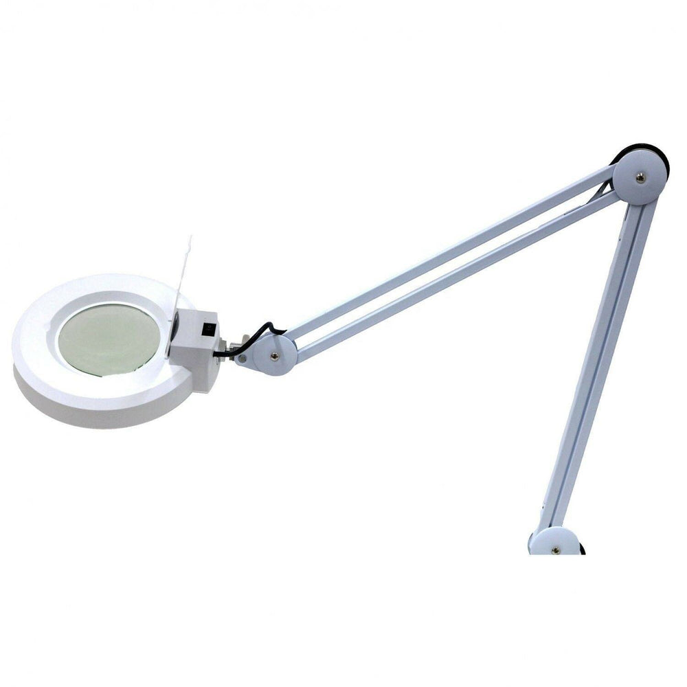 Lampada con lente d’ingrandimento LED da banco 24W con braccio snodabile