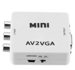 Mini convertitore da AV Audio ad VGA/jack audio WB2378