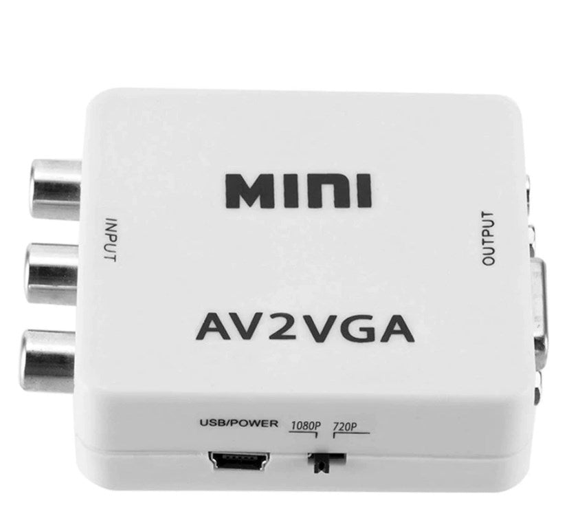 Mini convertitore da AV Audio ad VGA/jack audio WB2378