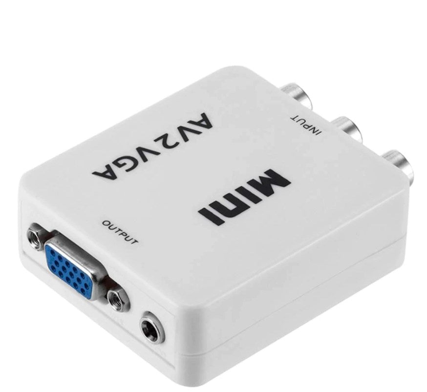 Mini convertitore da AV Audio ad VGA/jack audio WB2378