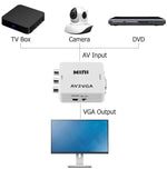 Mini convertitore da AV Audio ad VGA/jack audio WB2378