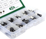 Transistor regolatore di tensione a 3 pin kit da 50 pezzi vari modelli LM317T/L7824 WB2393
