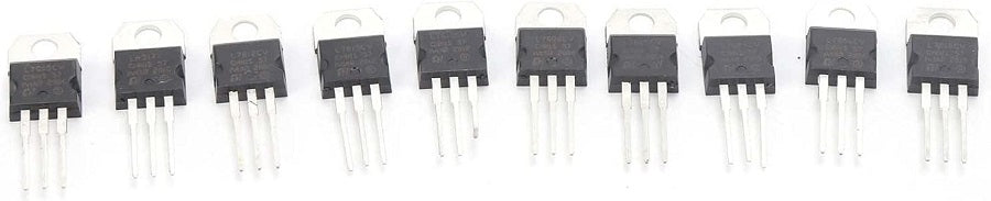 Transistor regolatore di tensione a 3 pin kit da 50 pezzi vari modelli LM317T/L7824 WB2393