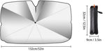 Ombrello parasole per auto 132x75cm WB2395