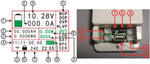 Misuratore di tensione/corrente/temperatura wireless con display LCD VAC8010F 500V 100A WB243