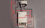 Misuratore di tensione/corrente/temperatura wireless con display LCD VAC8010F 500V 100A WB243