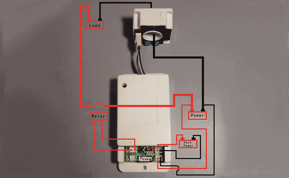 Misuratore di tensione/corrente/temperatura wireless con display LCD VAC8010F 500V 100A WB243