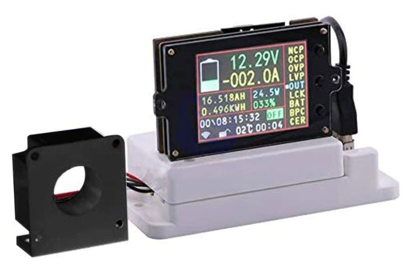 Misuratore di tensione/corrente/temperatura wireless con display LCD VAC8010F 500V 100A