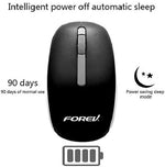 Mouse wireless 1200DPI nero 4 pulsanti Forev 6959229900445 FV-181 WB2460