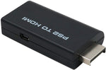 Adattatore audio/video per monitor hdmi da PS2 a HDMI con uscita audio da 3,5mm