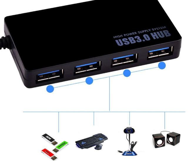 Hub USB 3.0 4 porte DC5V 5Gbps 6820180322310 WB2475