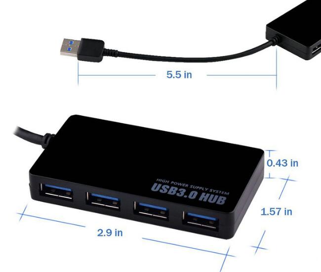 Hub USB 3.0 4 porte DC5V 5Gbps 6820180322310 WB2475