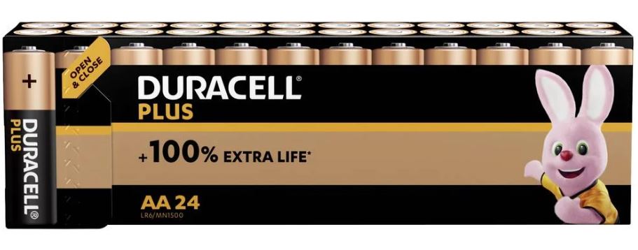 Batteria stilo AA Alcalina/manganese 1.5V confezione da 24 Duracell